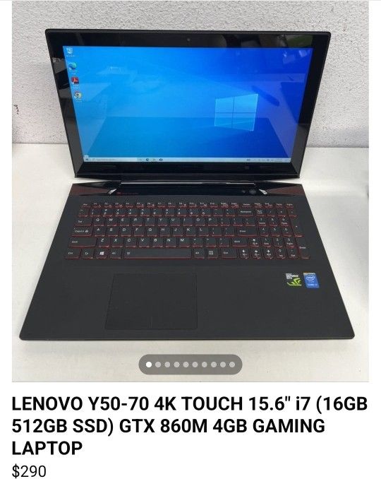 LENOVO Y50-70 4K TOUCH 15.6" i7 GTX 860M Gaming Laptop