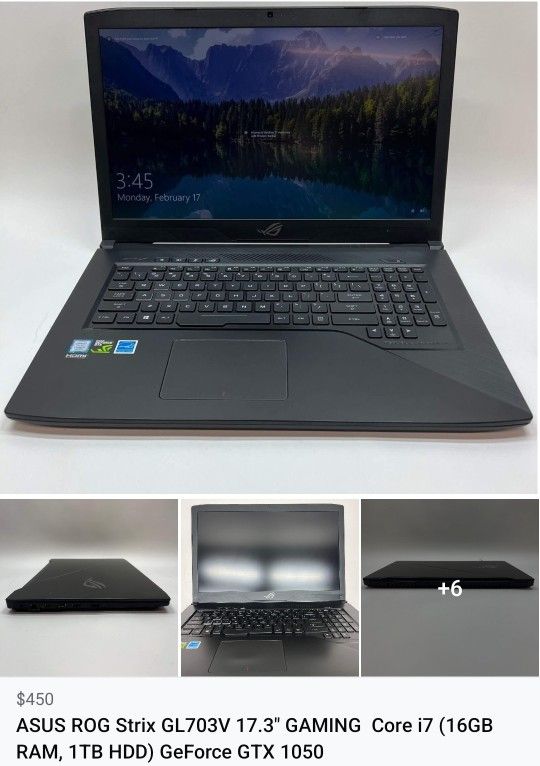 ASUS ROG Strix GL703V Gaming Laptop