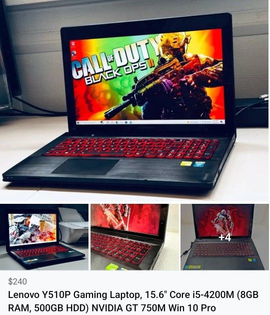 Lenovo Y510P Gaming Laptop