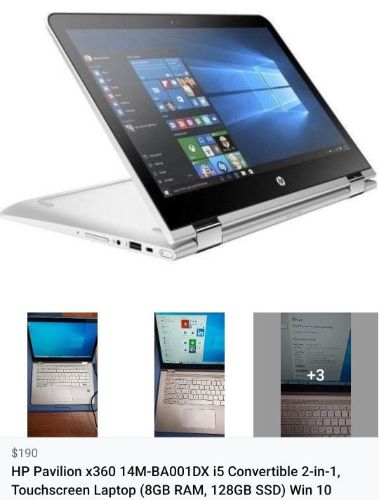 HP Pavilion x360 14" Touchscreen Laptop