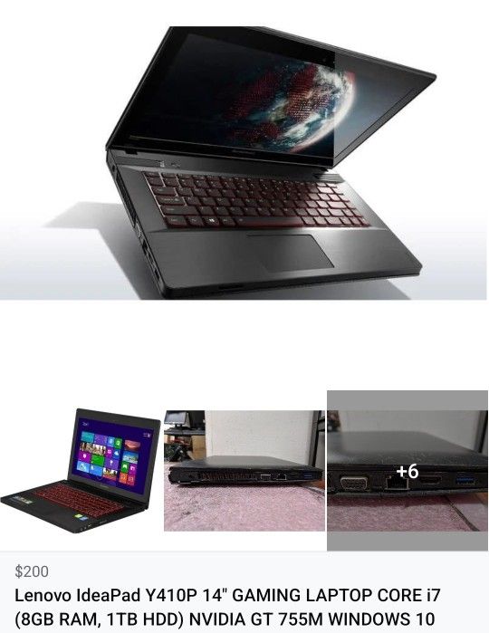 Lenovo IdeaPad Y410P Gaming Laptop