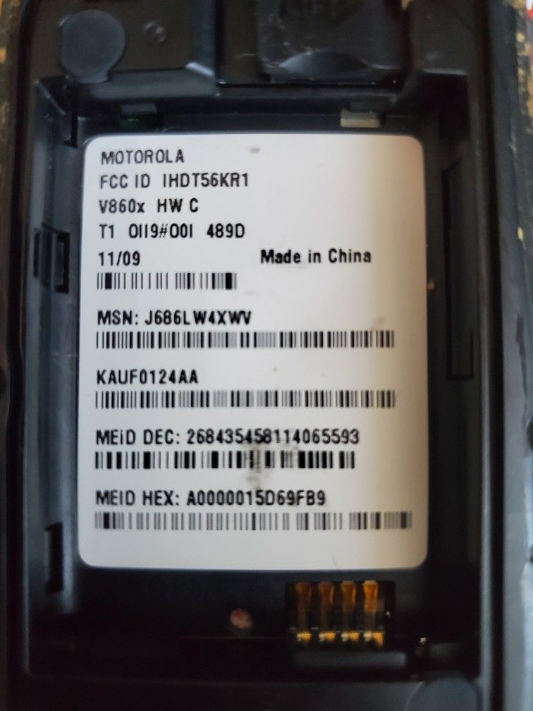Motorola V860x Flip Cell Phone (PIN LOCKED) - photo 2