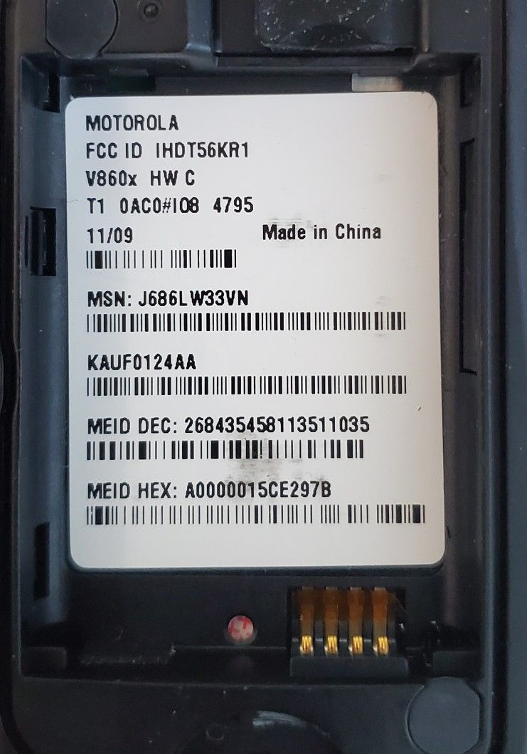 Motorola V860x Flip Cell Phone (PIN LOCKED) - photo 5