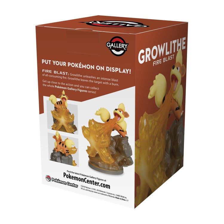 24 Pcs Pokémon Gallery Figure: Growlithe (Fire Blast) - photo 3