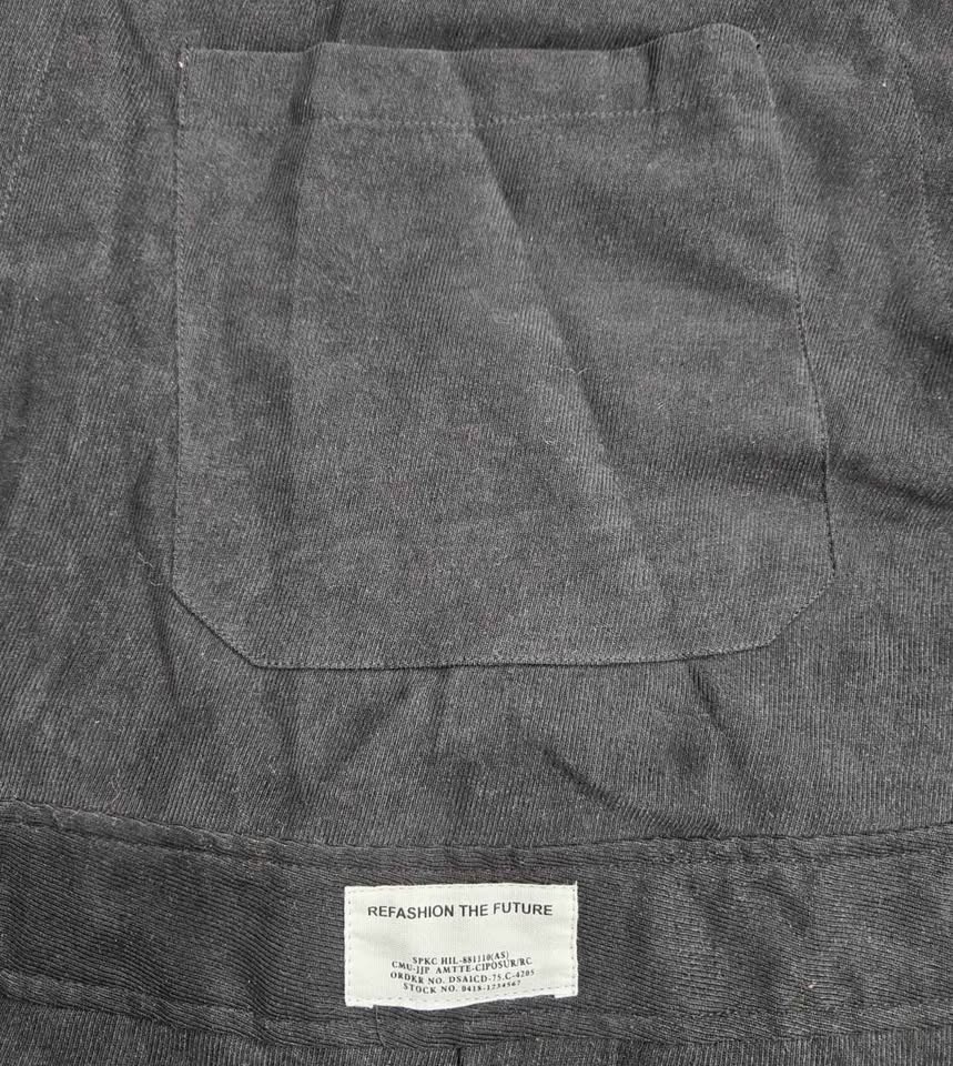 Black Corduroy Overalls 2XL - photo 4