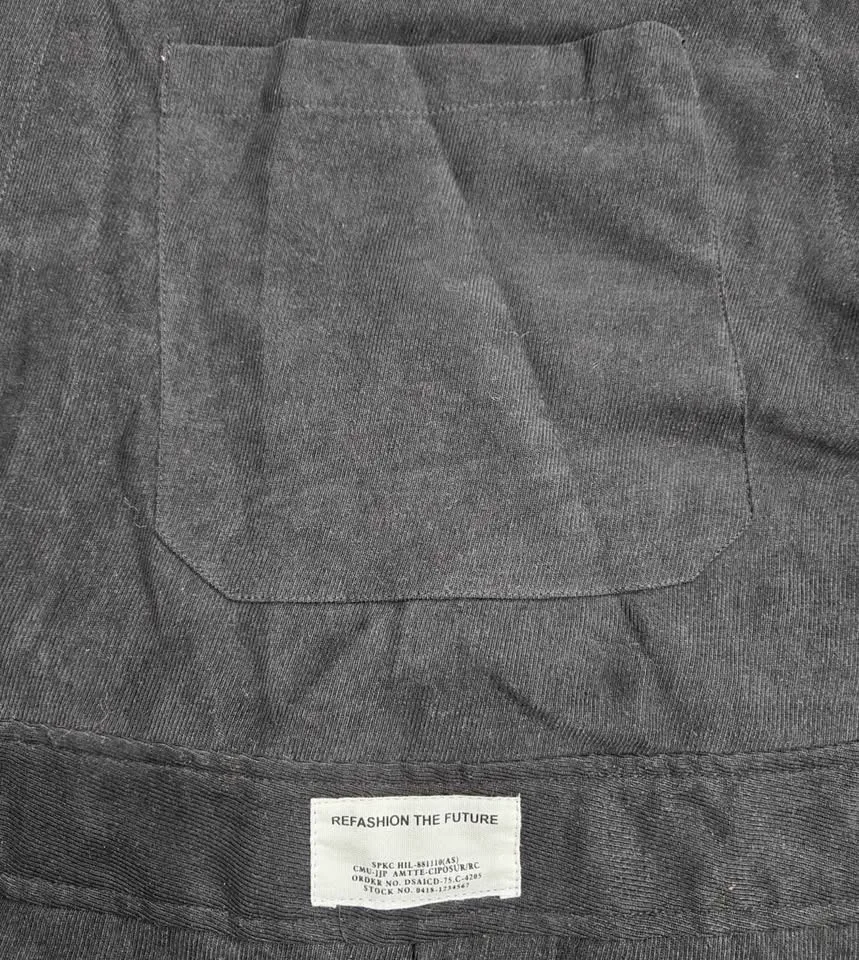 Black Corduroy Overalls 2XL image indicator(4)