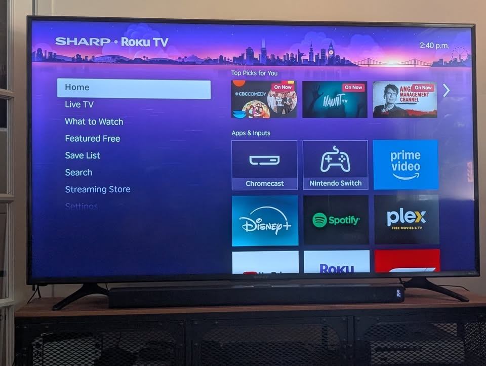 65" Sharp 4k Roku TV - photo 2