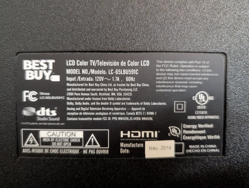 65" Sharp 4k Roku TV - photo 5