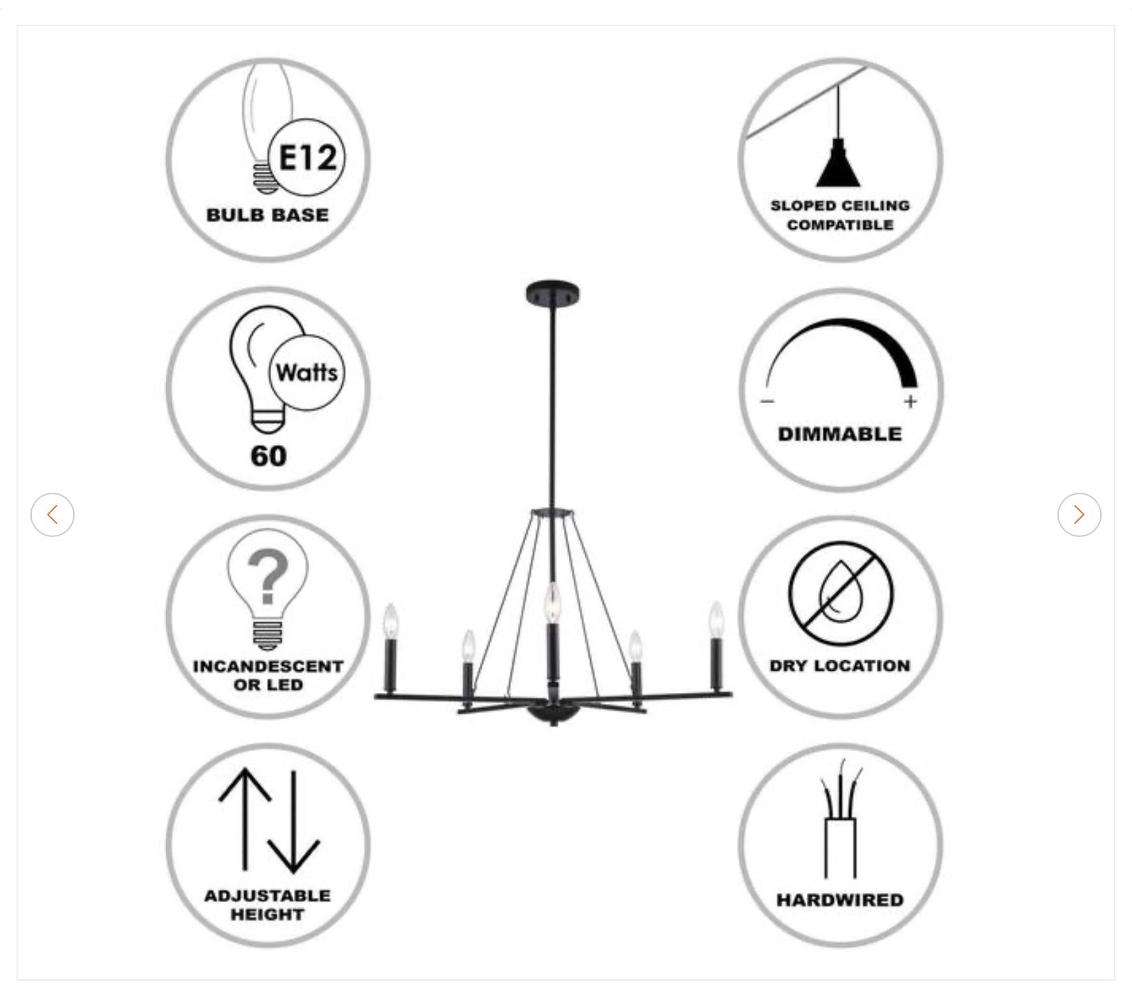 Monteaux Lighting Chandelier - New - photo 3
