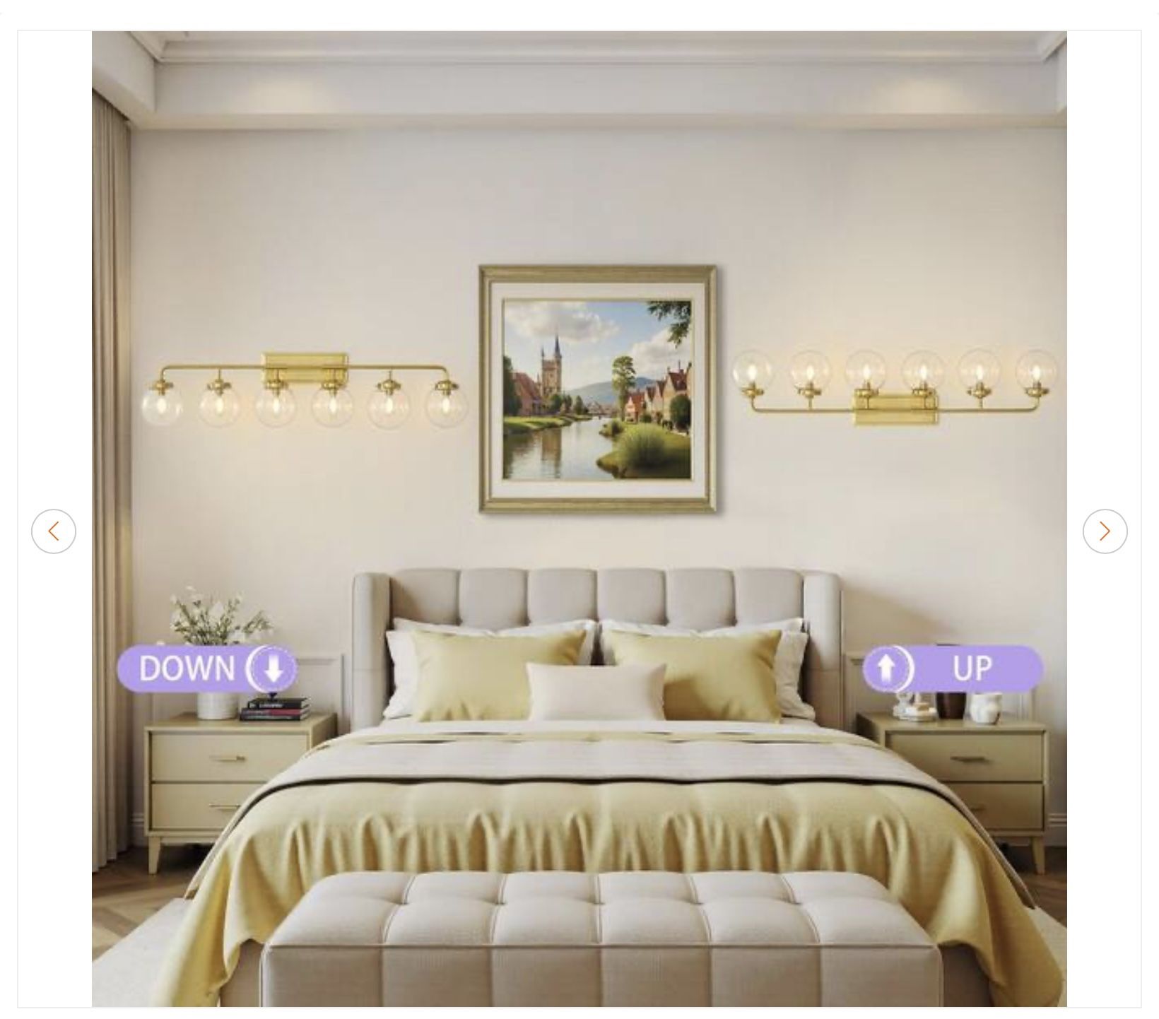 45 in. 6-Light Gold Bathroom Vanity Light - New - photo 5