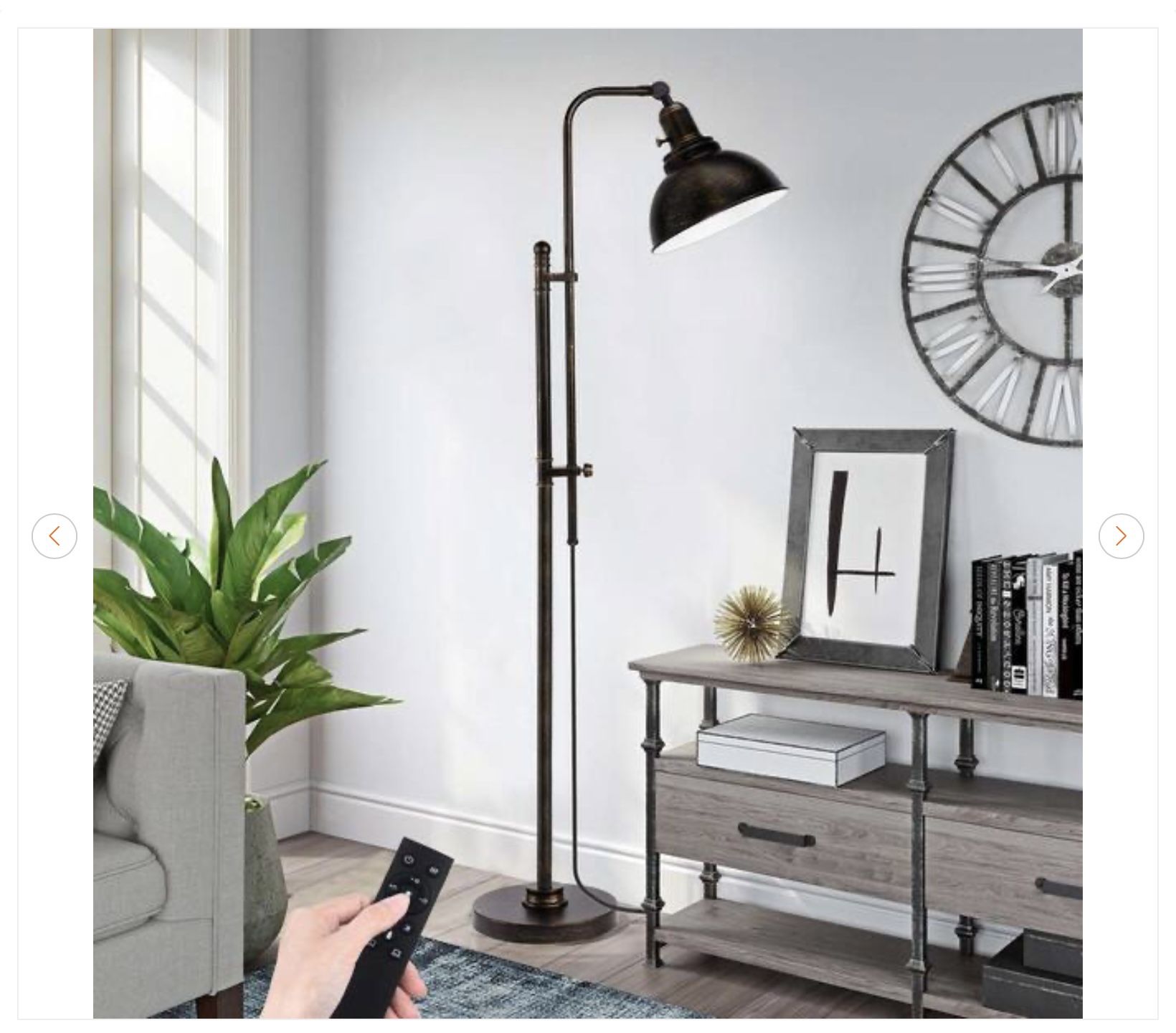 66 in. Black Paint Industrial Standing Lamp - New - photo 5