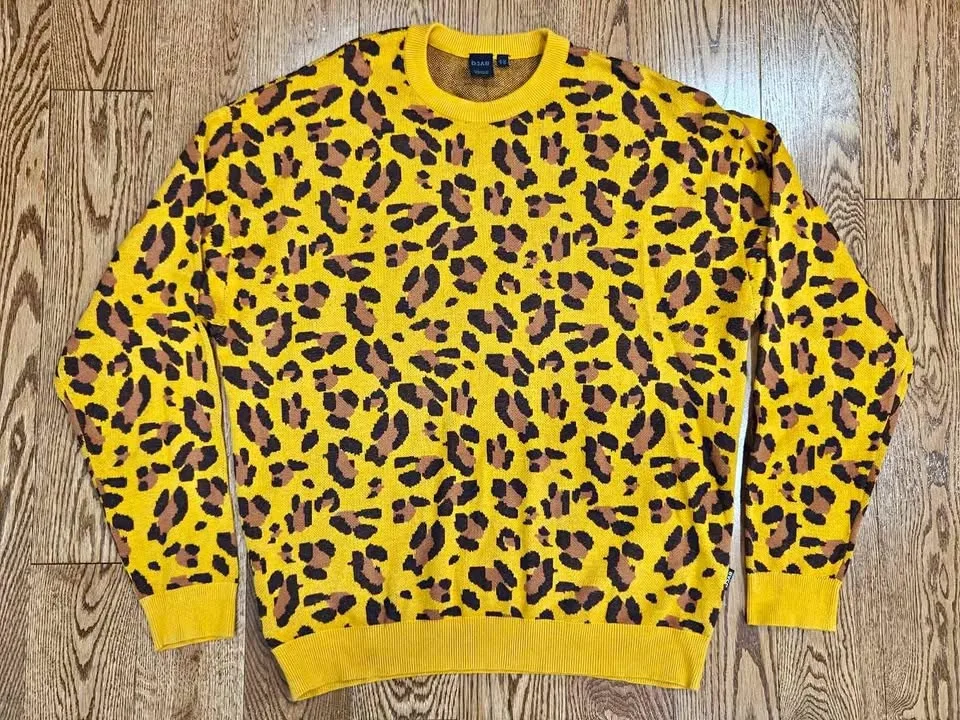DJAB Leopard Print Sweater Men's M
