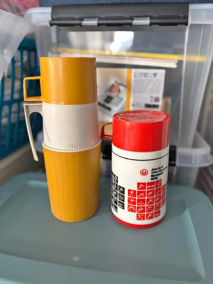 Vintage Thermos & 1976 Montreal Olympics Aladdin Flask