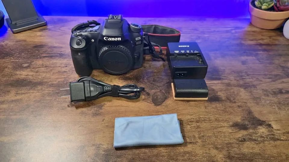 Canon EOS 80D Body + Battery + Charger — Excellent Condition