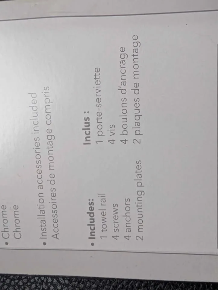 Towel Bar ..chrome look Brand New image indicator(4)