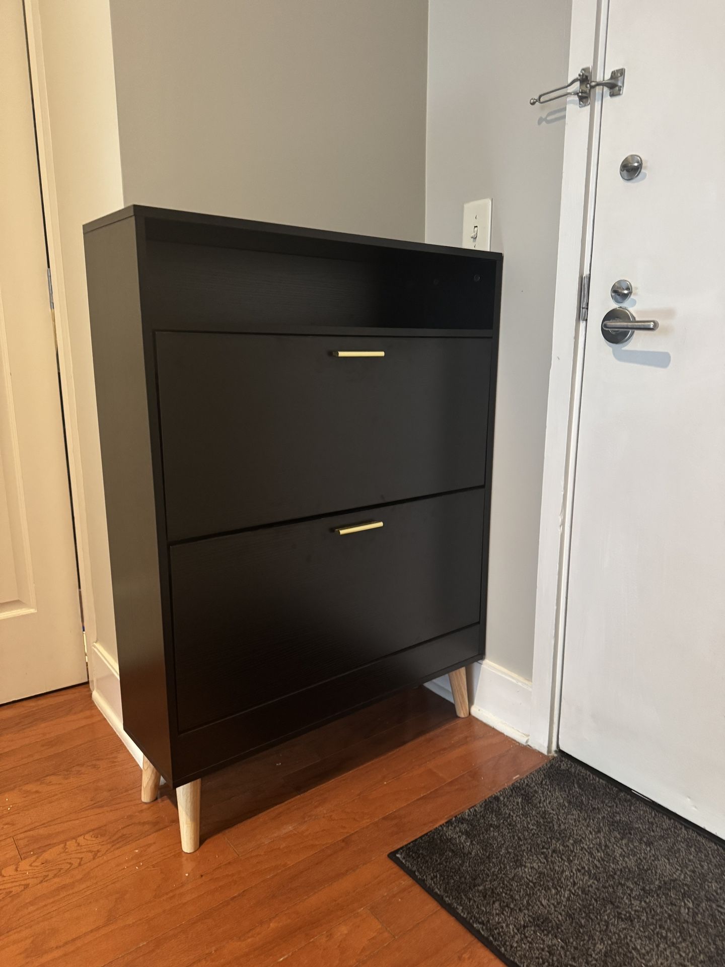 Black Shoe Cabinet For Sale
