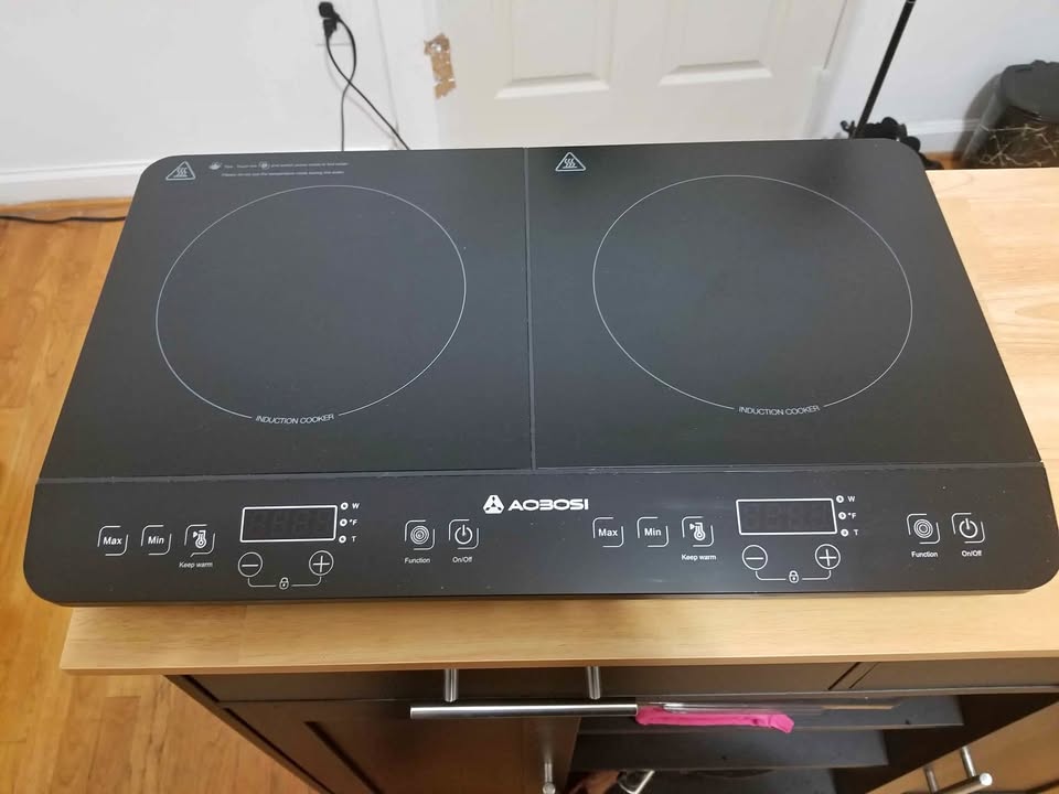 Electric stove two burners