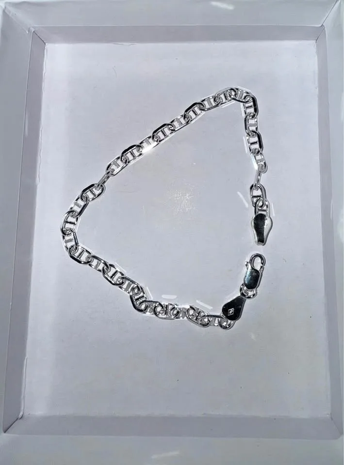 7 in 4 mm 925 Sterling Silver Bracelet