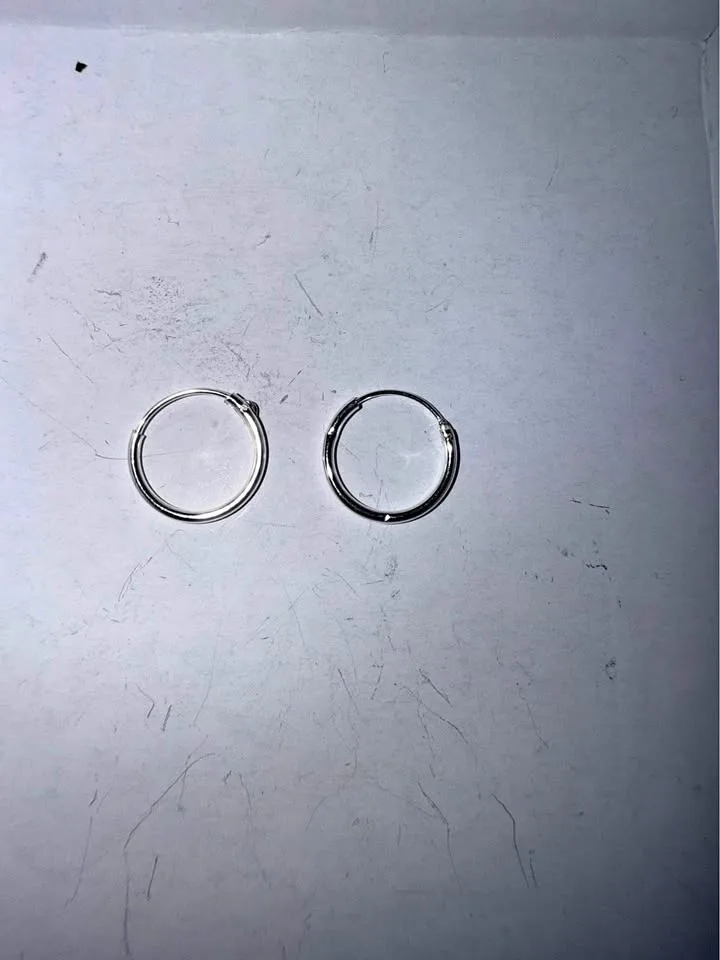 Sterling Silver 925 Earrings Huggies