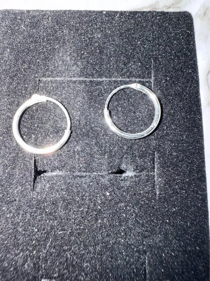 Sterling Silver 925 Earrings Huggies image indicator(2)