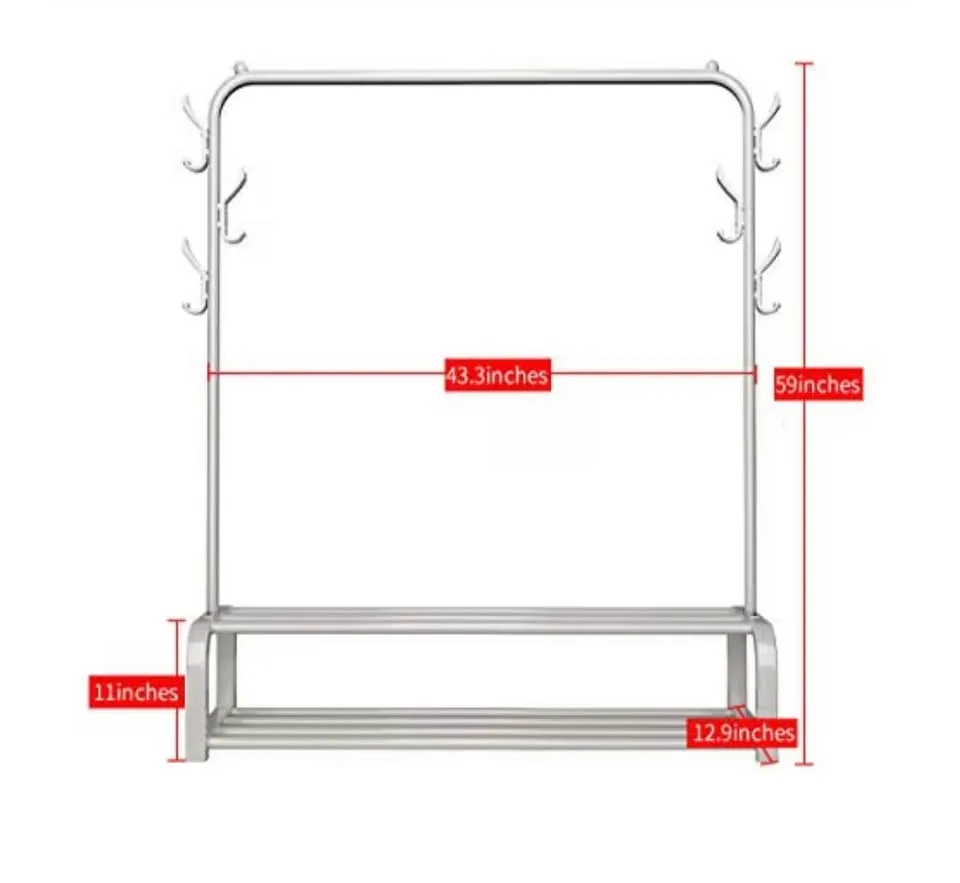 UDEAR Garment Rack Free-Standing Clothes Rack image indicator(3)