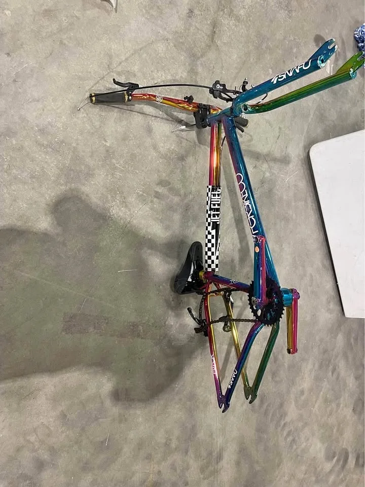 Used Hyper Bicycles D-FND BMX Frame & Fork - "Jet Fuel" Oil Slic