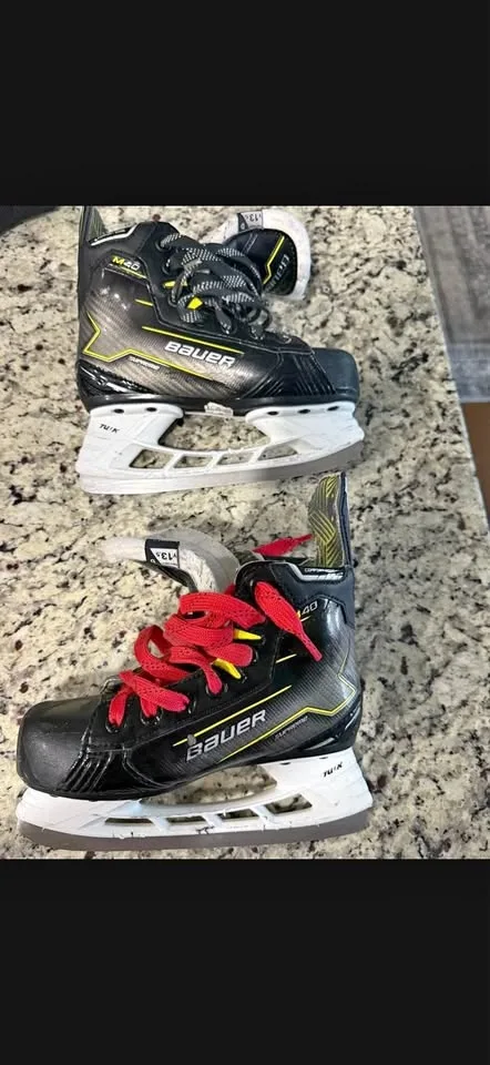 Bauer Supreme M40 hockey skates, size 13.5