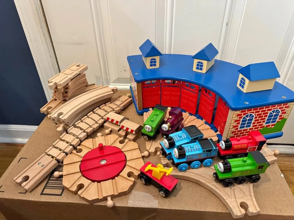 Wooden train lot - some Thomas and friends