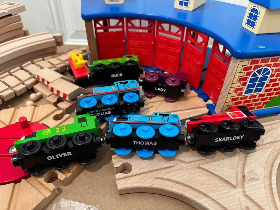 Wooden train lot - some Thomas and friends image indicator(2)