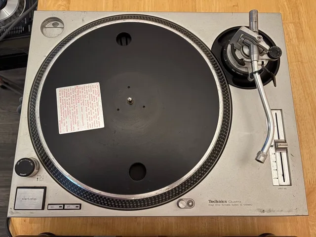 Two Silver Technics SL-1200MK2s with Cases image indicator(4)