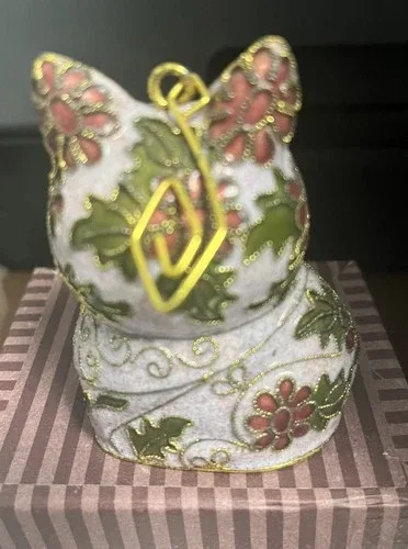 Hand Crafted Cloisonné Enameled Pig Bell Ornaments Sold By 1 Pie image indicator(2)