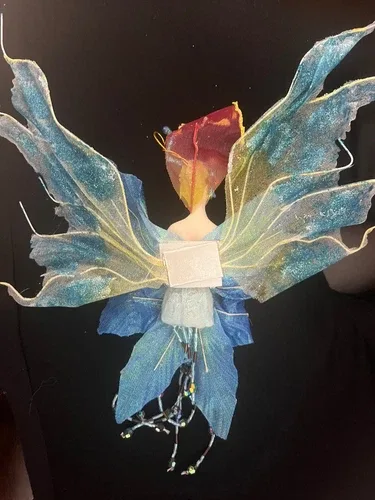 Beautiful Blue Or Pink Fairy Ornament doll With Detachable Wings image indicator(3)