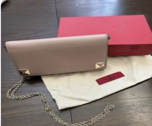 Valentino Rockstud Top Handle Crossbody Pouch