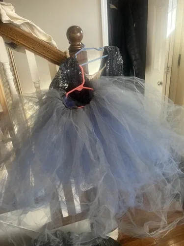 Dance, Figure Skating, Ballet Tutu Long Sleeve Bodysuit Costume image indicator(3)