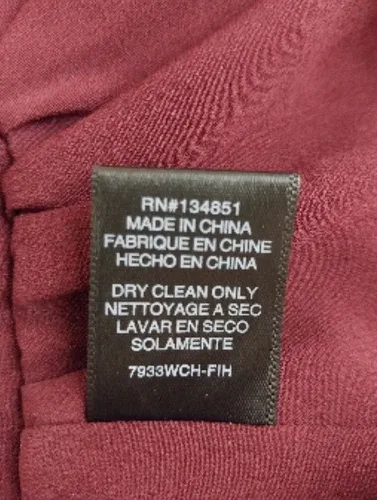 WAYF Devon Smocked Camisole Top Ruffle Burgendy Size XS image indicator(5)