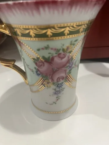 Imperial Italian Design Tea/Coffee Mug/Cup Porcelain Vintage SET image indicator(5)