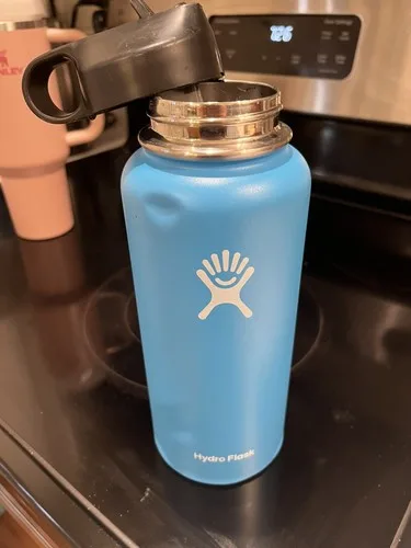 Pacific Blue Hydro Flask 32oz Insulated Wide Mouth Flex Sip Lid