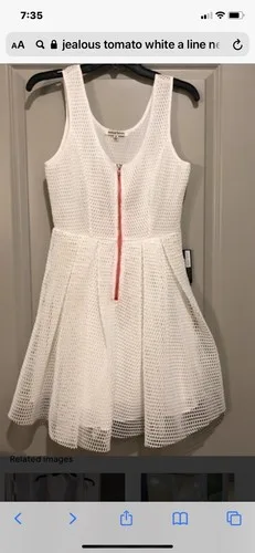 Jealous Tomato Net White dress Small image indicator(2)