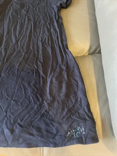 AnnaRita women’s pleath Shirt Top T-shirt Navy Small Viscose Sof image indicator(2)