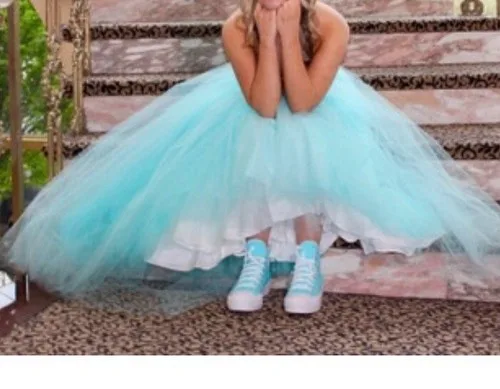 Terani Couture Formal Gown Women's Tiffany Blue Aqua Embellished image indicator(5)