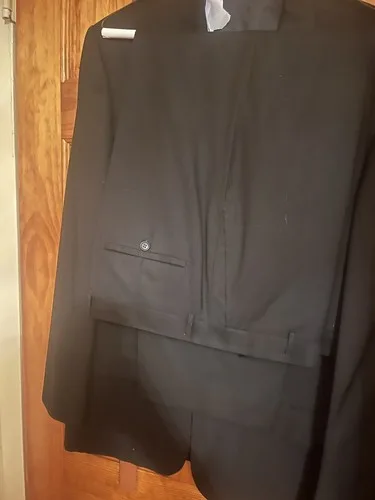 Vintage Giorgio Armani Black Single Breasted Wool Suit Italy Siz image indicator(3)