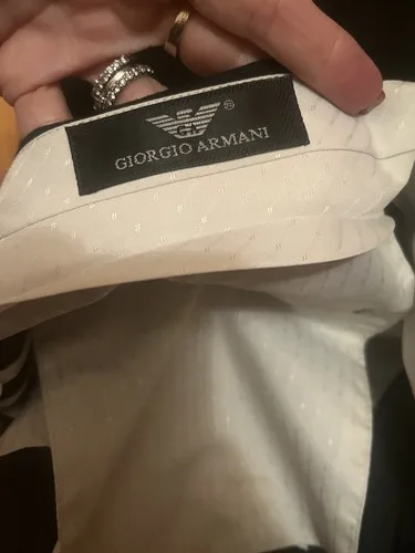 Vintage Giorgio Armani Black Single Breasted Wool Suit Italy Siz image indicator(7)