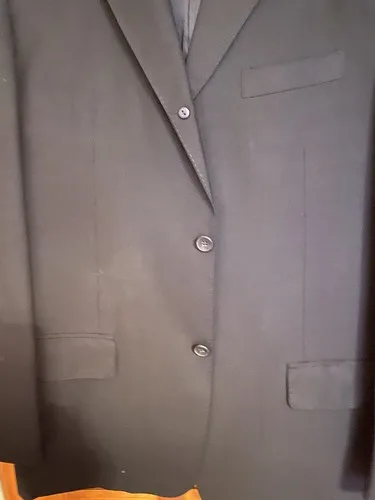 Vintage Giorgio Armani Black Single Breasted Wool Suit Italy Siz image indicator(10)