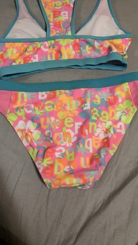 YMI Girls 2 Pc Swimsuit Size 14 image indicator(4)