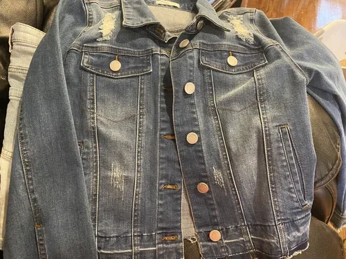 Pinc Premium denim jacket girls Sequin Back Accents image indicator(3)