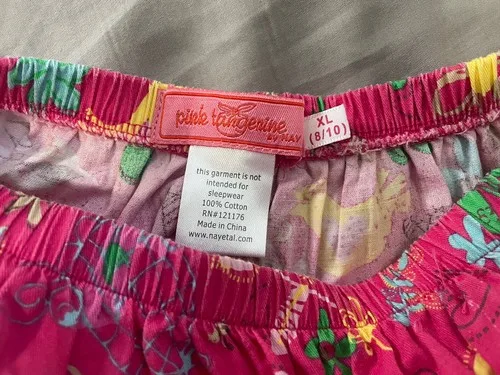 Pink Tangerine Colorful Cotton Summer Skirt Size Size 8-10 Girls image indicator(2)