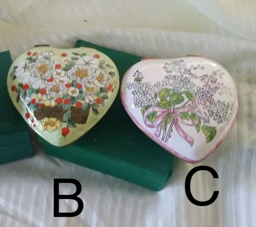 CLOISONNE ENAMEL HANDCRAFTED TRINKET JEWELRY DECORATIVE BOX