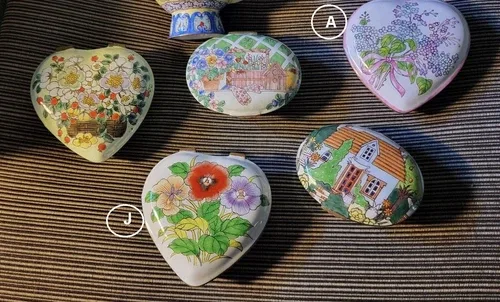 CLOISONNE ENAMEL HANDCRAFTED TRINKET JEWELRY DECORATIVE BOX image indicator(4)