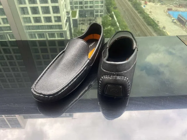 New VANGELO loafers with Ortholite - Black, Size 13M