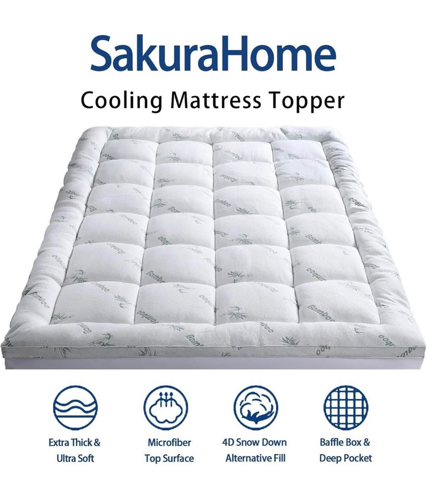 Bamboo Mattress Topper Twin Size - photo 3
